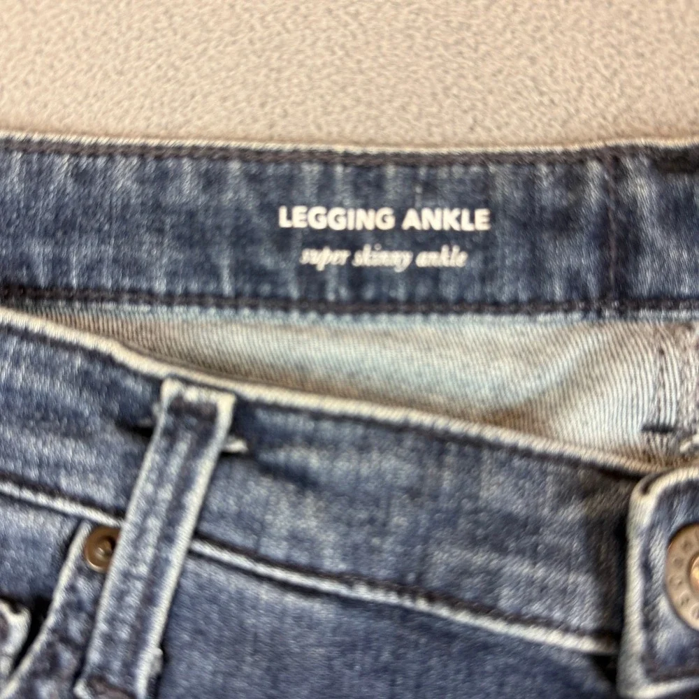 AG Adriano Goldschmied Legging Ankle Jeans Womens 32 Blue Contour 360 Skinny